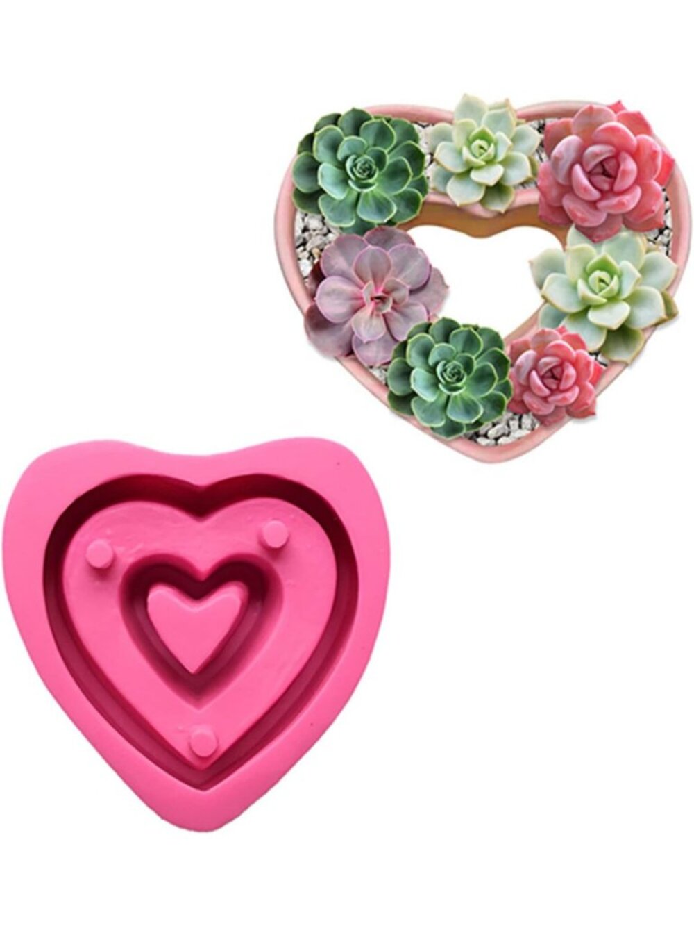 DIY Silicone Flower Pot Molds for Succulents - I Love U Design, Cement Planter